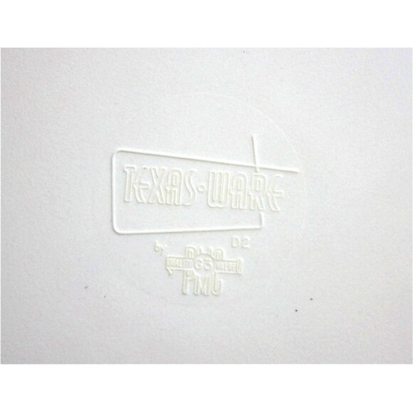 Vintage 1970s Texas Ware Melamine Plates Set of 4 Quilted Patchwork Star Retro - Picture 3 of 3